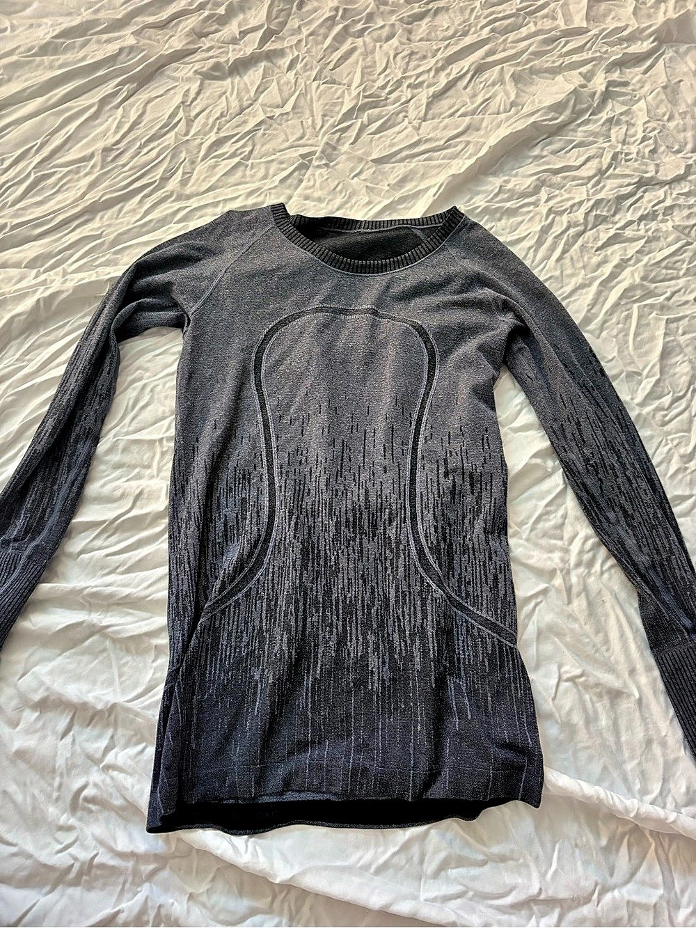 Lululemon Swiftly Tech Long Sleeve Crew Gray Athletic Top